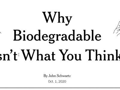 Why isn't oil biodegradable?