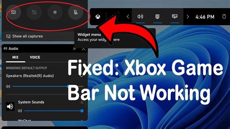 Why isn t Xbox game bar recording?