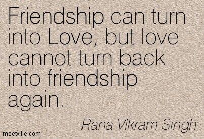 Why love cannot turn into friendship?
