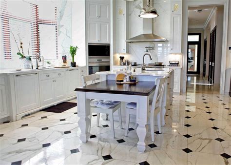 Why marble is not used in kitchen?