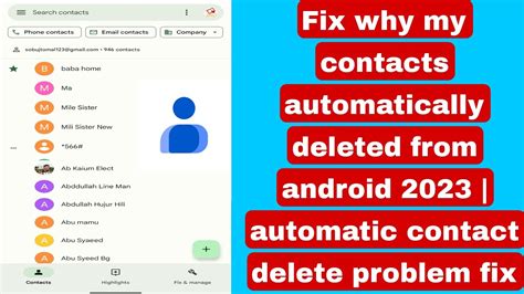 Why my contacts are deleting automatically in Samsung?