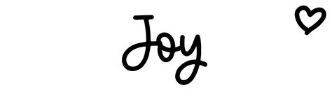 Why my name is joy?