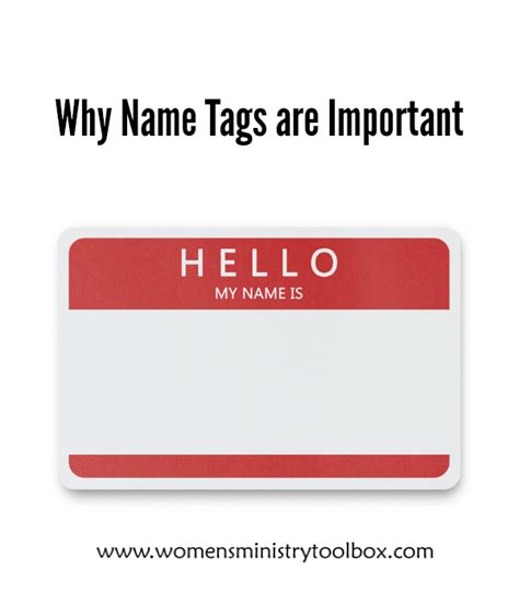 Why name tags?