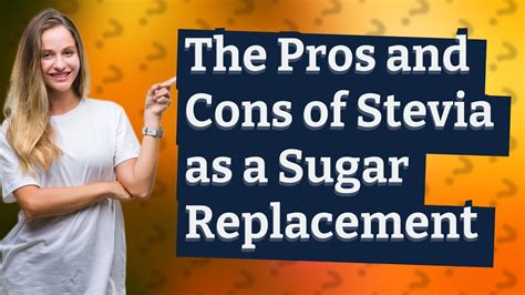 Why not replace sugar with stevia?