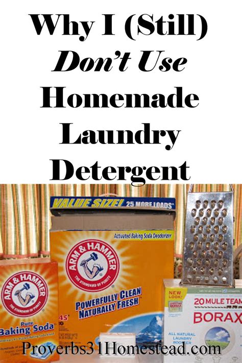 Why not to use homemade detergent?