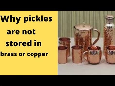 Why pickles and sour substances are not stored in the copper vessels?