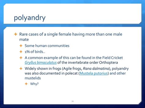 Why polyandry is rare?