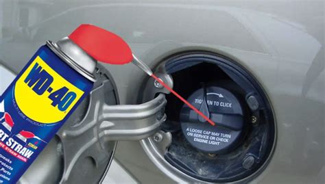Why put WD-40 in fuel tank?