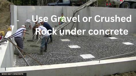 Why put stone under concrete?