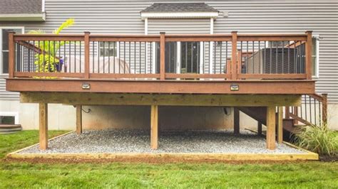 Why put stone under deck?