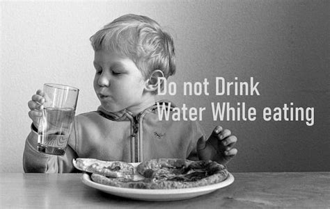 Why should I not drink water after eating?