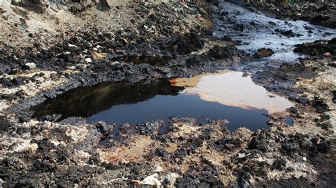 Why should oil never be dumped in the soil?