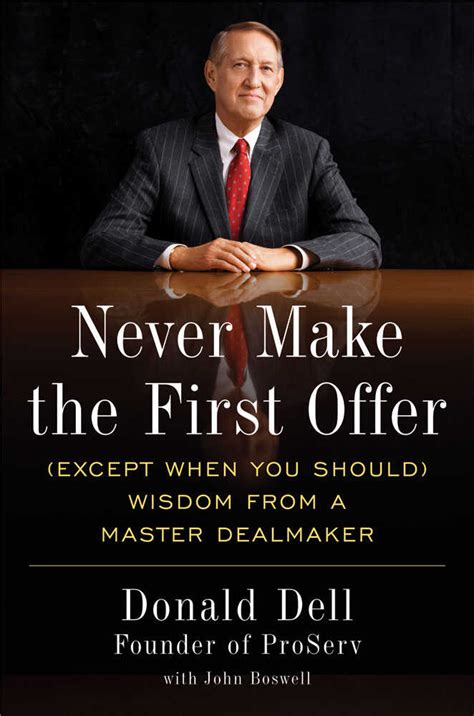 Why should you never make the first offer?