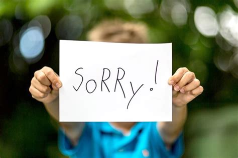 Why should you not say sorry all the time?