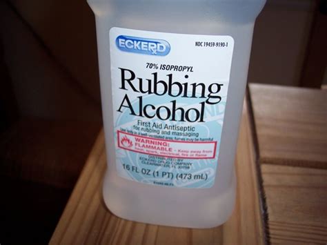 Why should you not use rubbing alcohol?