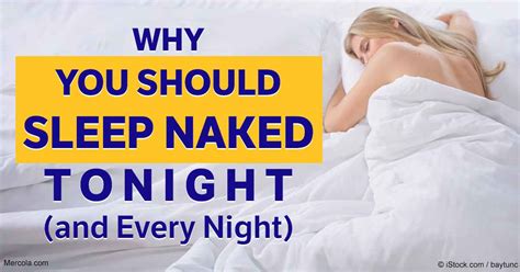 Why should you sleep naked?