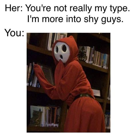 Why shy guys won't look at me?