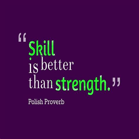 Why skill is better than strength?