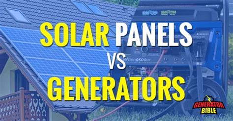 Why solar is better than generator?