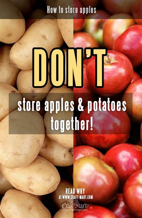 Why store apples and potatoes together?