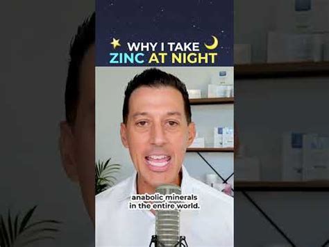 Why take zinc at night?