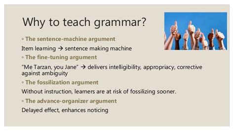 Why teach grammar separately?