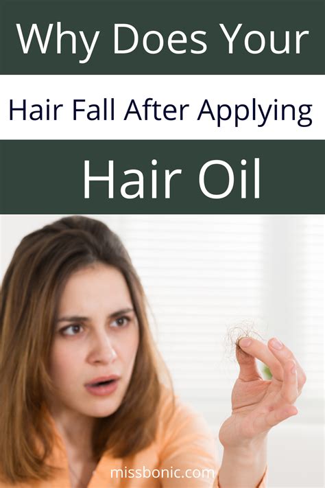 Why there is hair fall after applying oil?