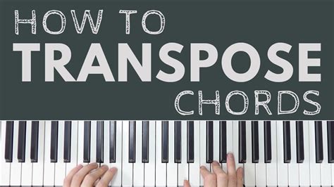Why transpose chords?