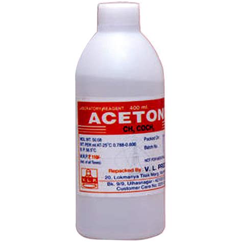 Why use acetone instead of water?