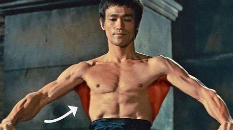 Why was Bruce Lee's lats so big?