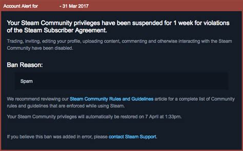 Why was i banned from Steam?