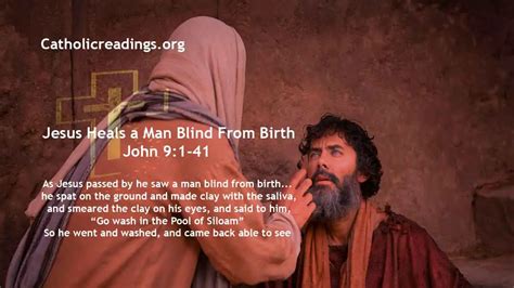 Why was the man blind in the Bible?