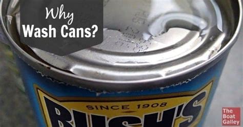 Why wash tops of cans?