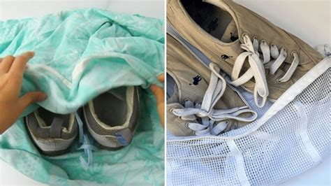 Why wash trainers in a pillow case?