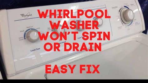 Why will my Whirlpool washer not start?