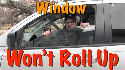 Why will my window roll down but not up?