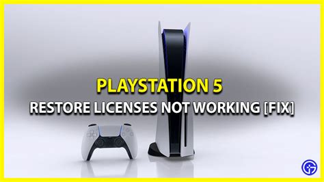 Why won't PS5 let me restore licenses?