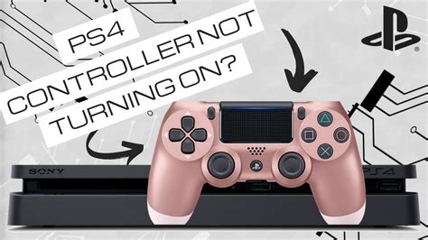 Why won't my PS4 controller turn on my PS4?