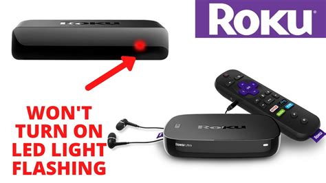 Why won't my Roku TV turn on but white light is on?