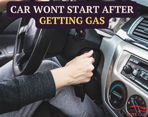 Why won't my car start after I ran out of gas?