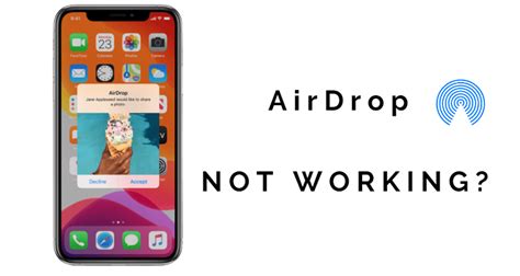 Why won't my iPhone AirDrop anymore?