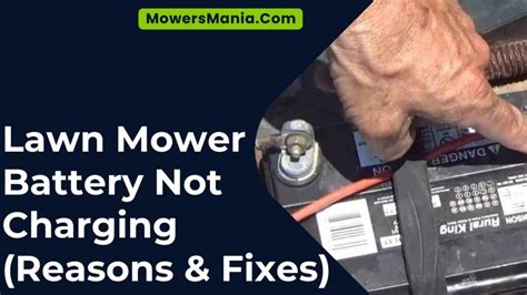 Why won't my lawn mower battery hold a charge?