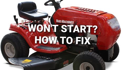 Why won't my lawn mower turn over?