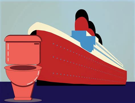 Why won't my toilet flush on a cruise ship?