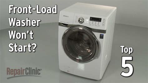 Why won't my washing machine start a cycle?