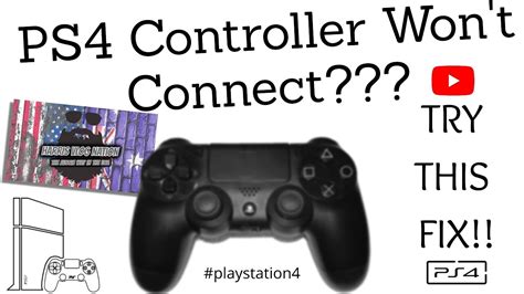 Why won t PS4 controller sync?