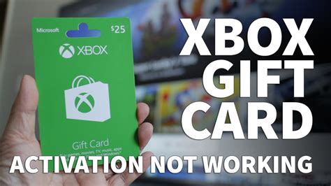 Why won t my Xbox gift card work?