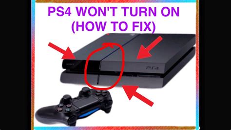 Why wont my PS4 turn on the white light?