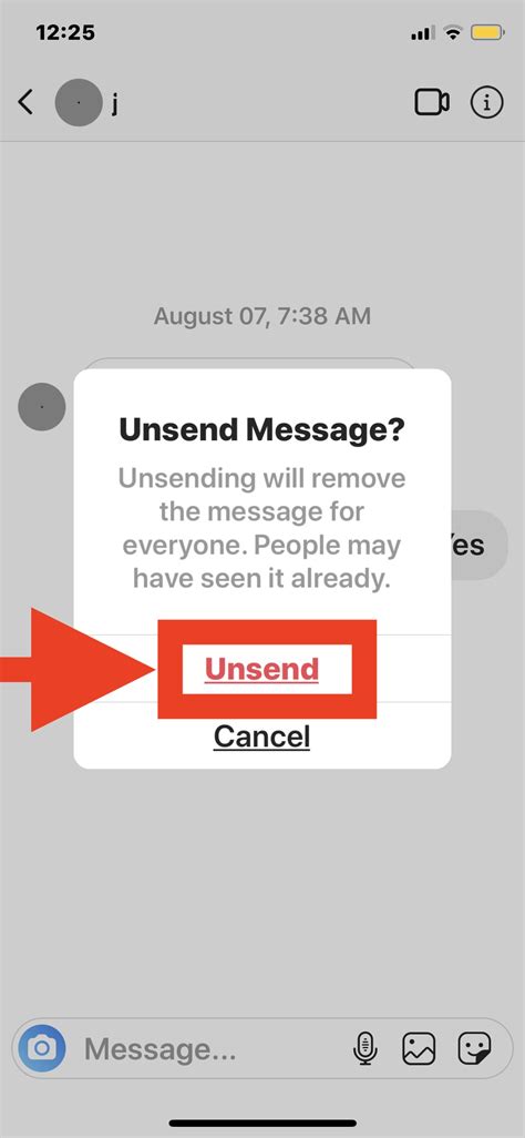 Why would a guy Unsend a message on messenger?