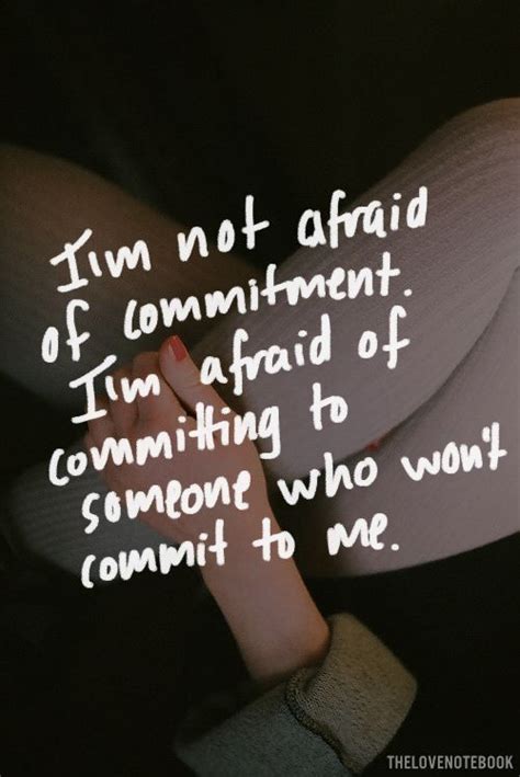 Why would a guy not want to commit to me?